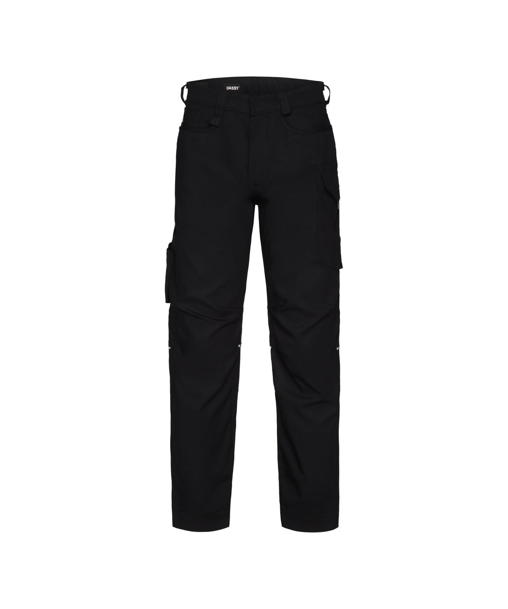 DASSY Gaudi Work trousers in Black, front view