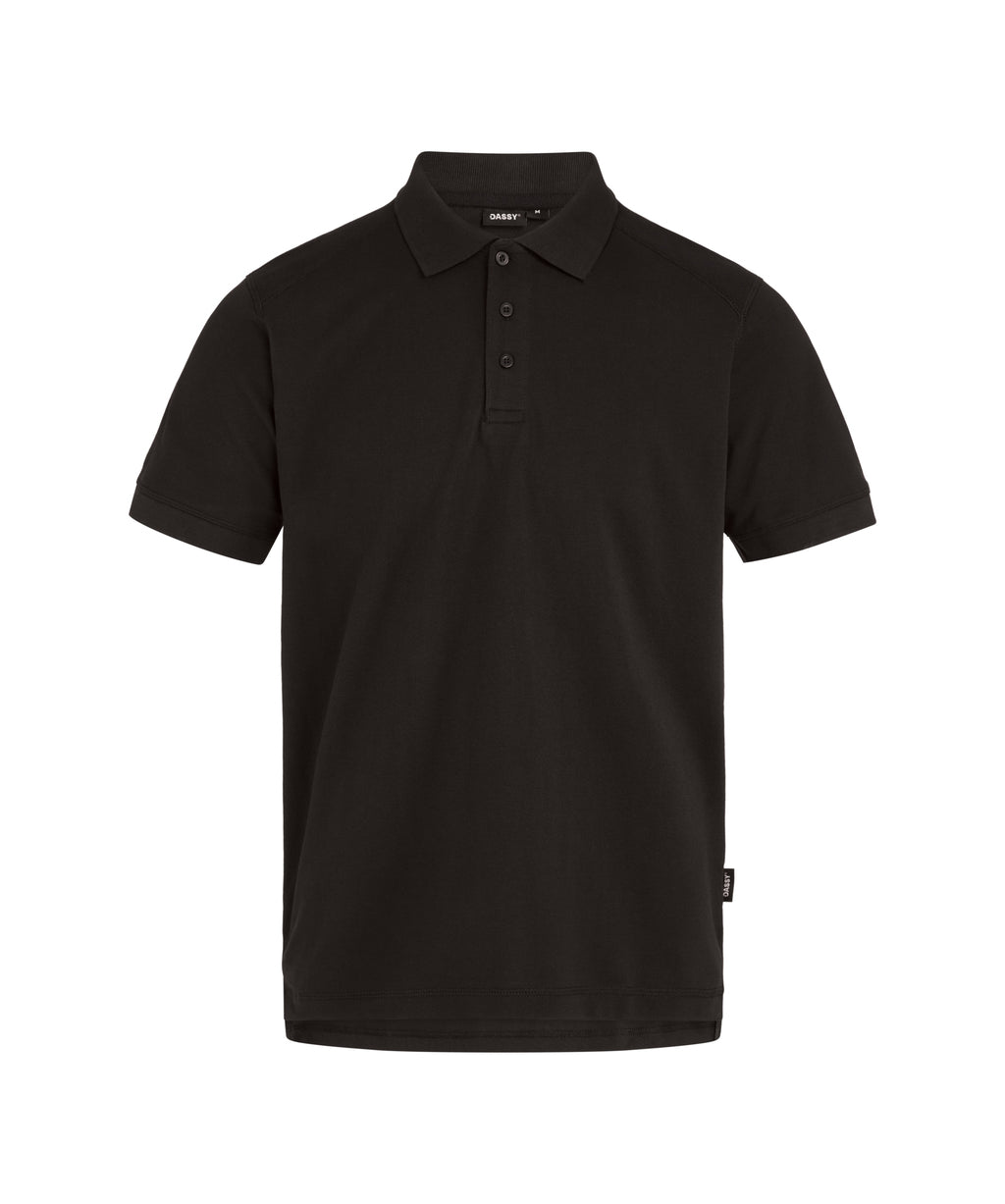 DASSY PRISTINE Polo shirt in Black, front view