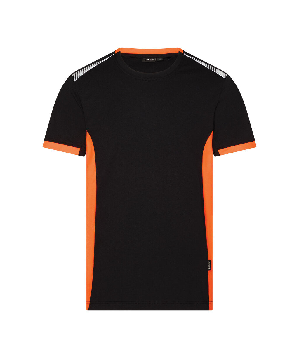 Black/Fluo Orange front