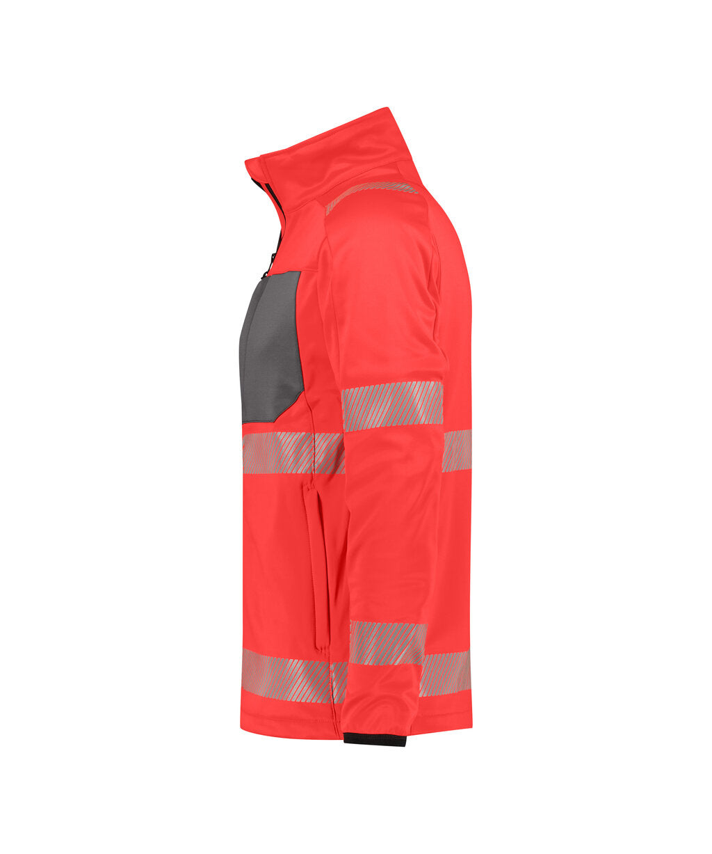 Fluo Red/Cement Grey side