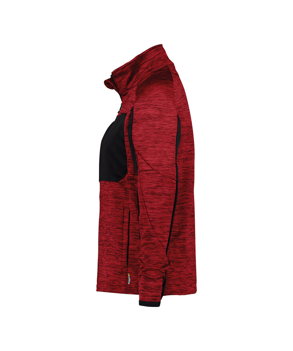DASSY Convex Women Midlayer jacket for women in Red/Black, side view