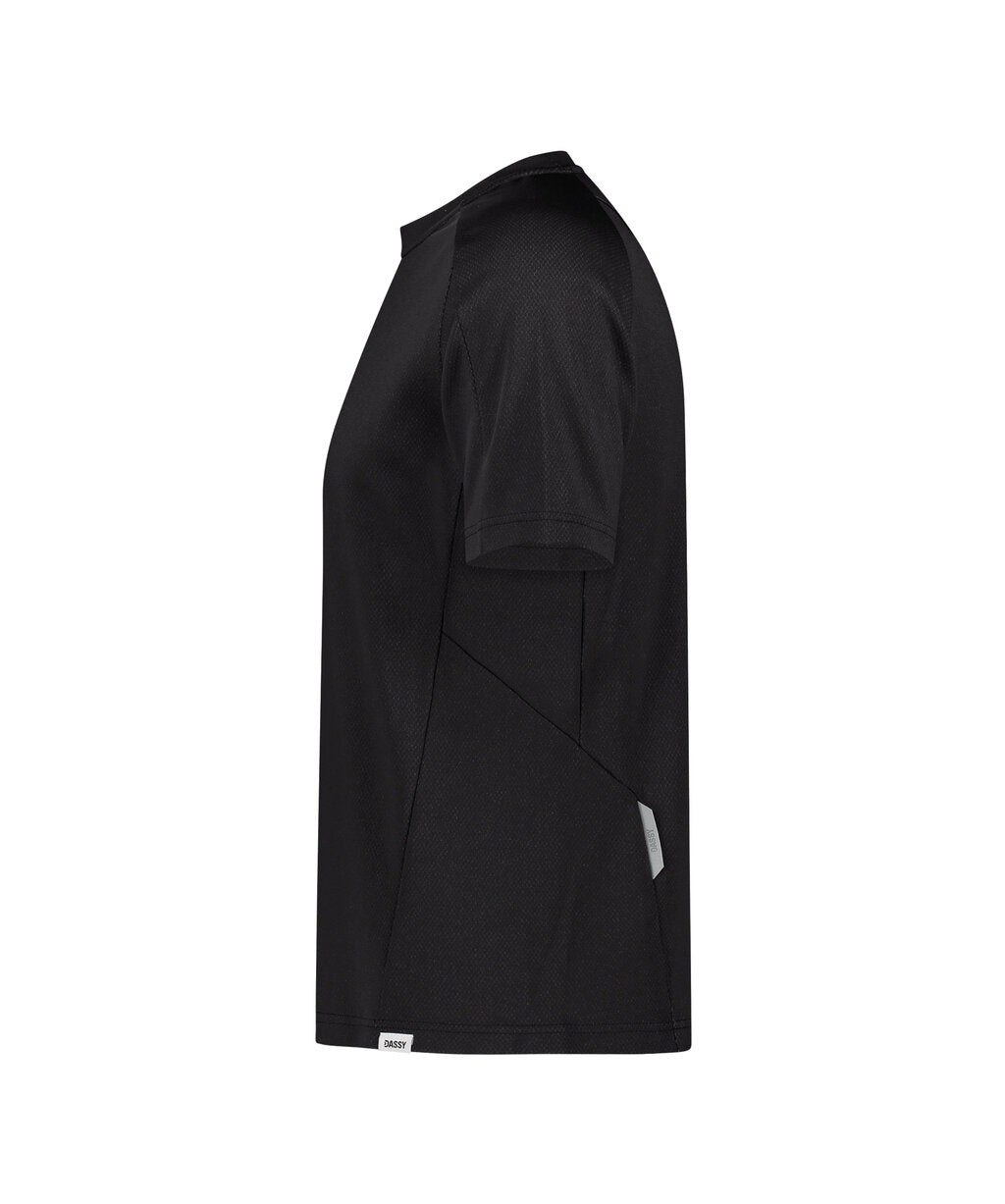 DASSY Fuji T-shirt in Black, side view