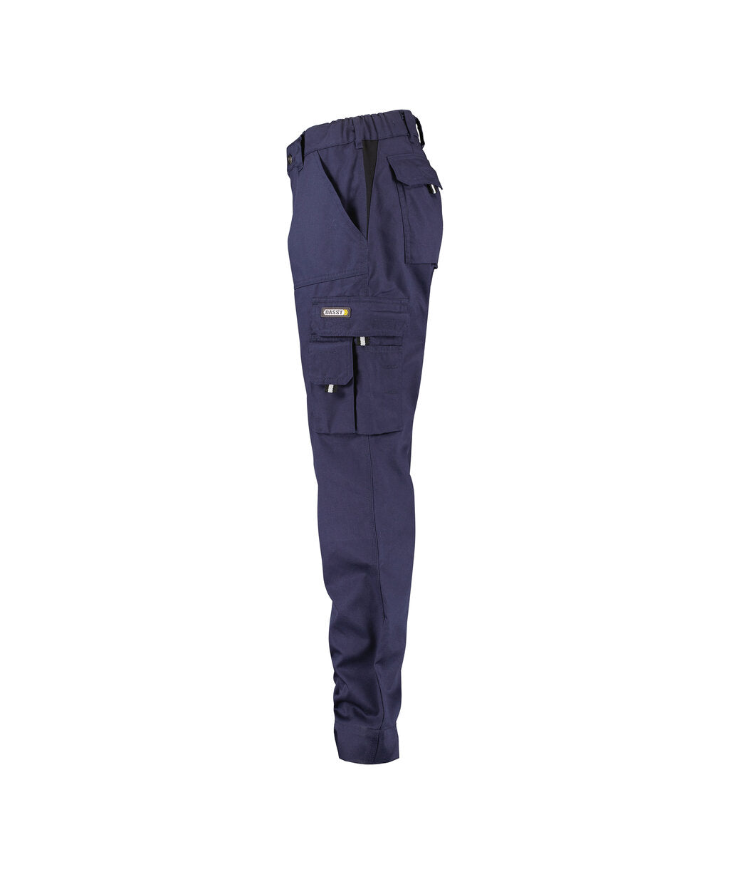 DASSY Liverpool Women Work trousers for women in Navy Blue, side view