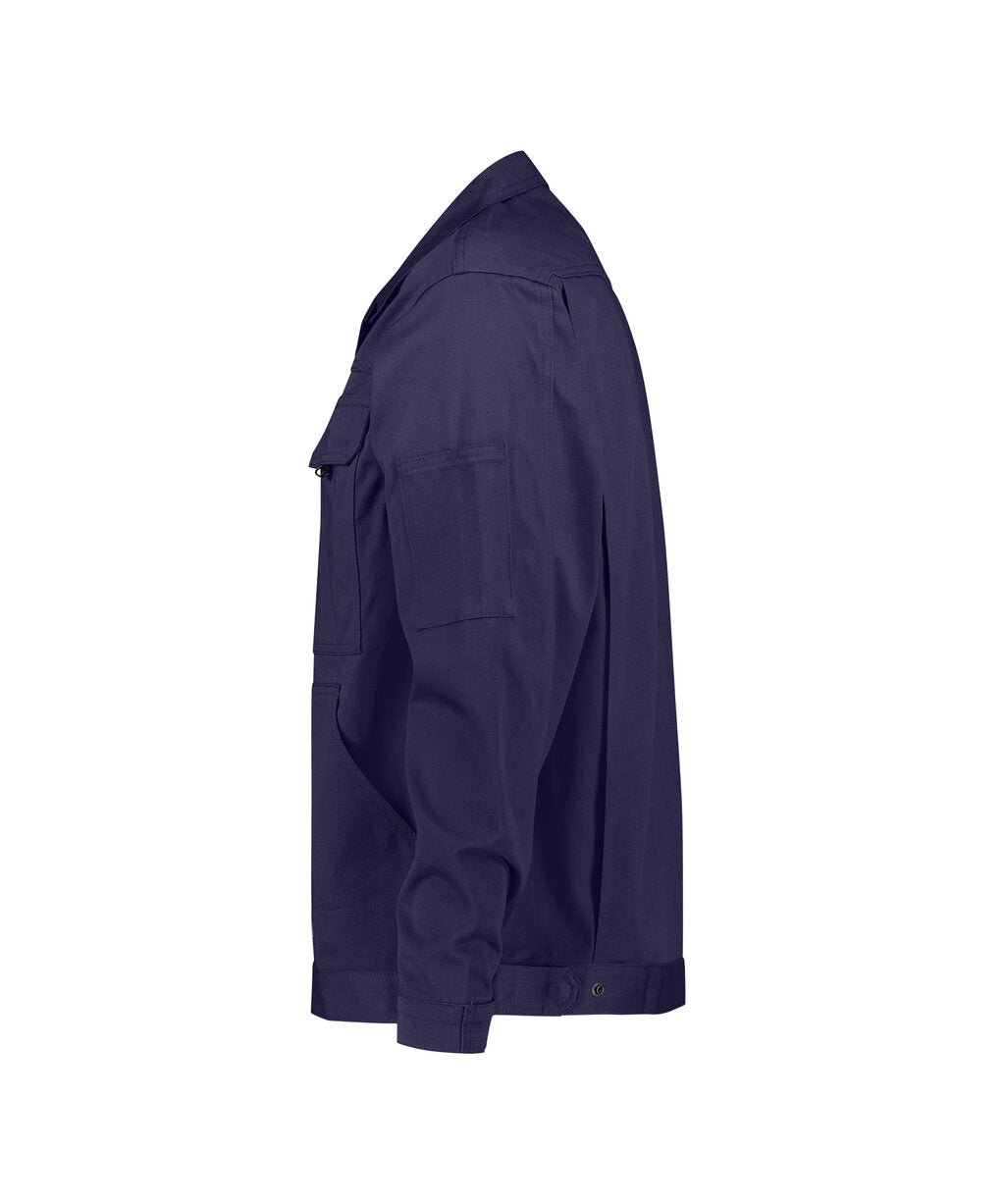 DASSY Locarno Cotton Work jacket in Navy Blue, side view