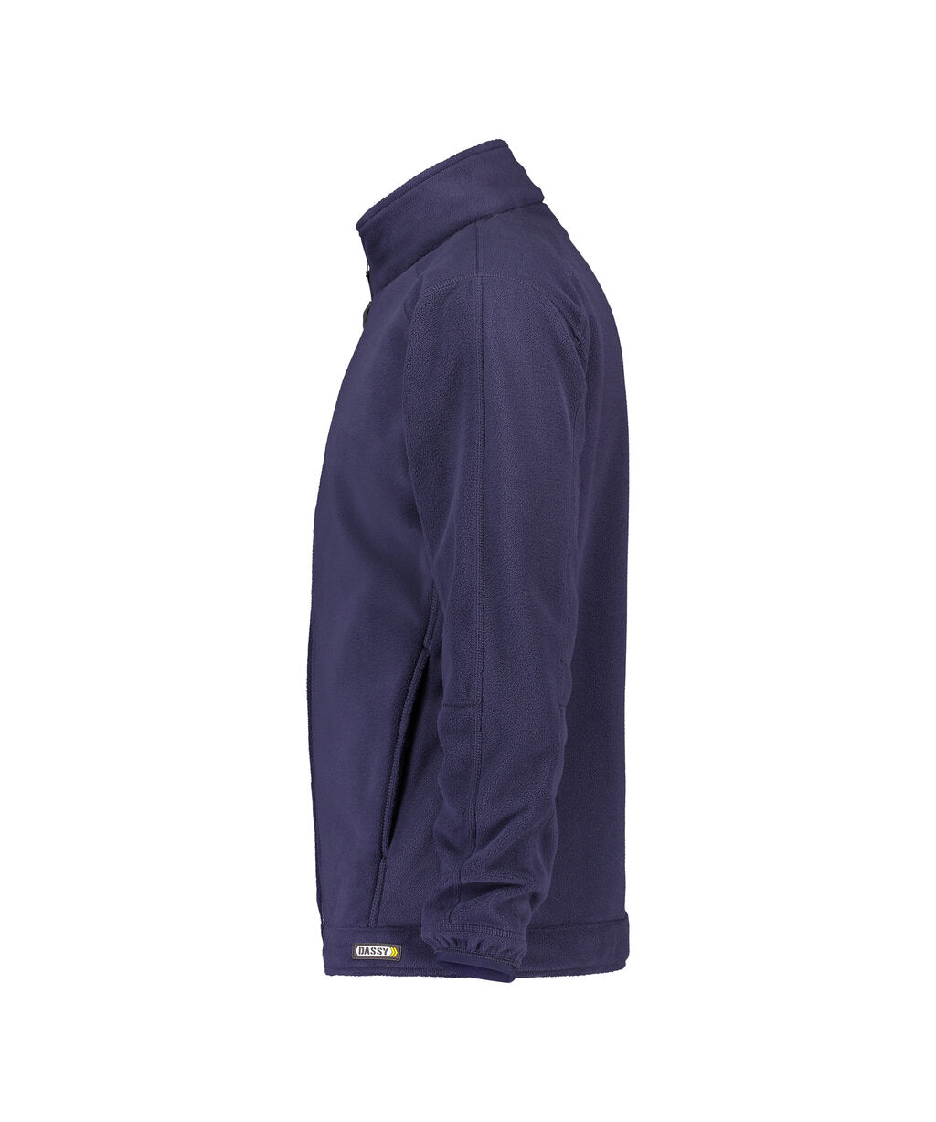 DASSY Penza Fleece jacket in Navy Blue, side view