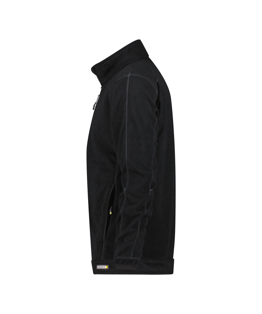 DASSY Penza Fleece jacket in Black, side view