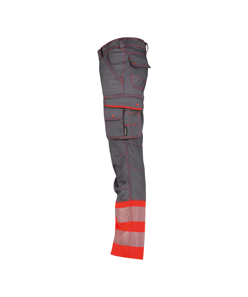 Cement Grey/Fluo Red side