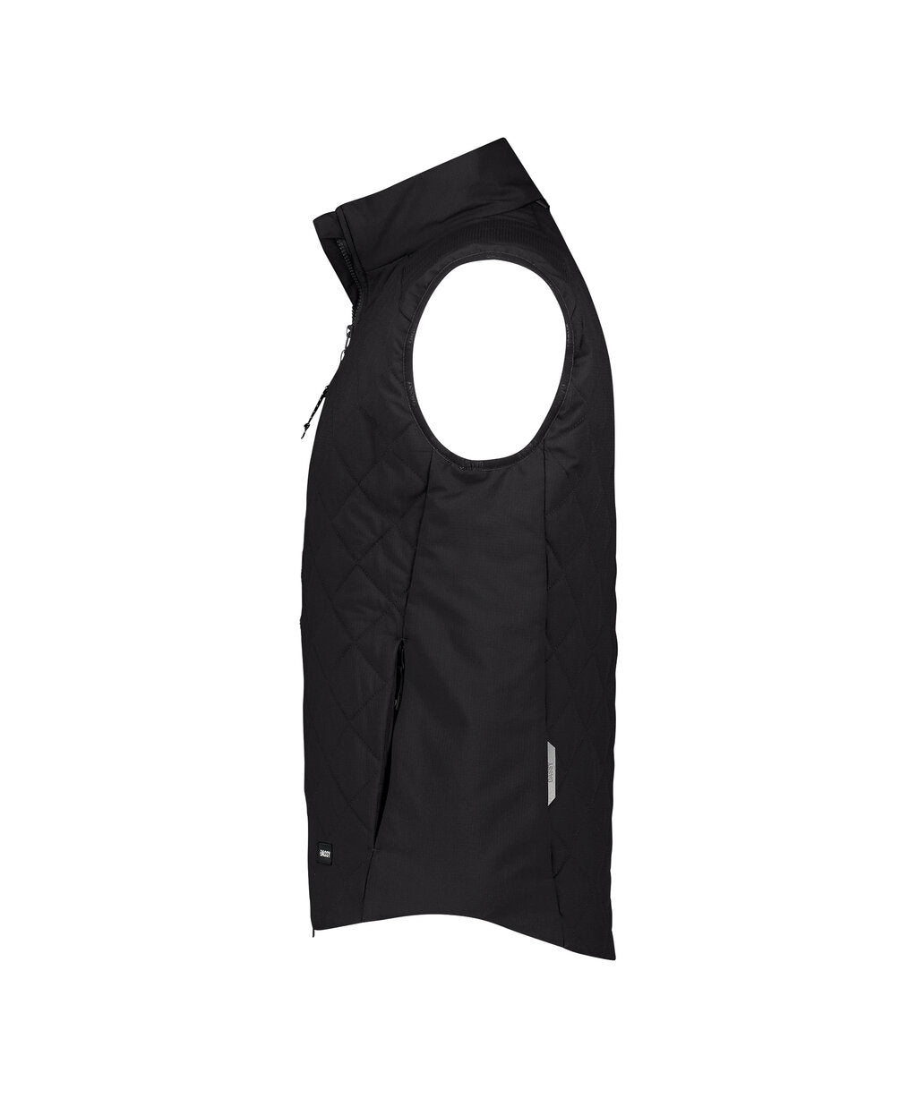 DASSY Yala Insulated bodywarmer in Black, side view