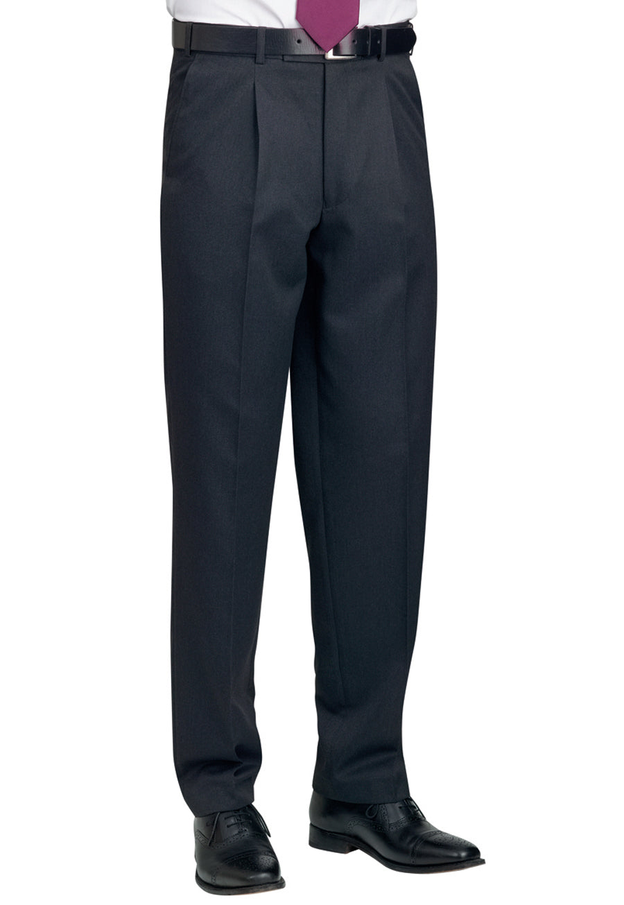 Brook Taverner Delta Trouser in Navy, image 2