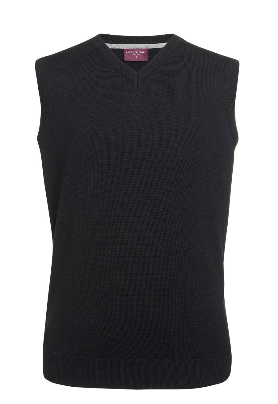 Brook Taverner Detroit V-neck Slipover in Black, image 3