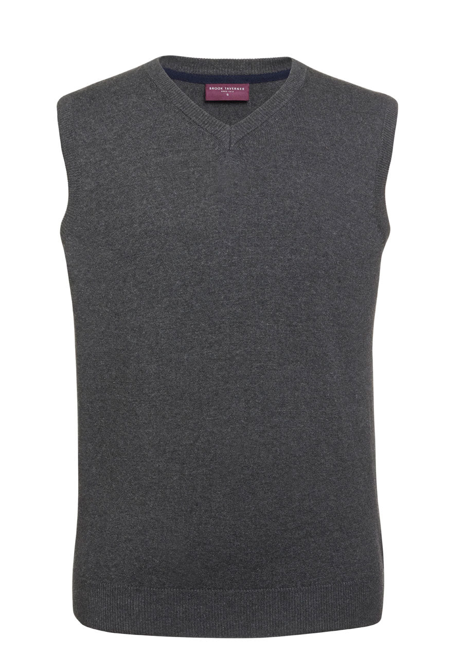 Brook Taverner Detroit V-neck Slipover in Charcoal, image 2