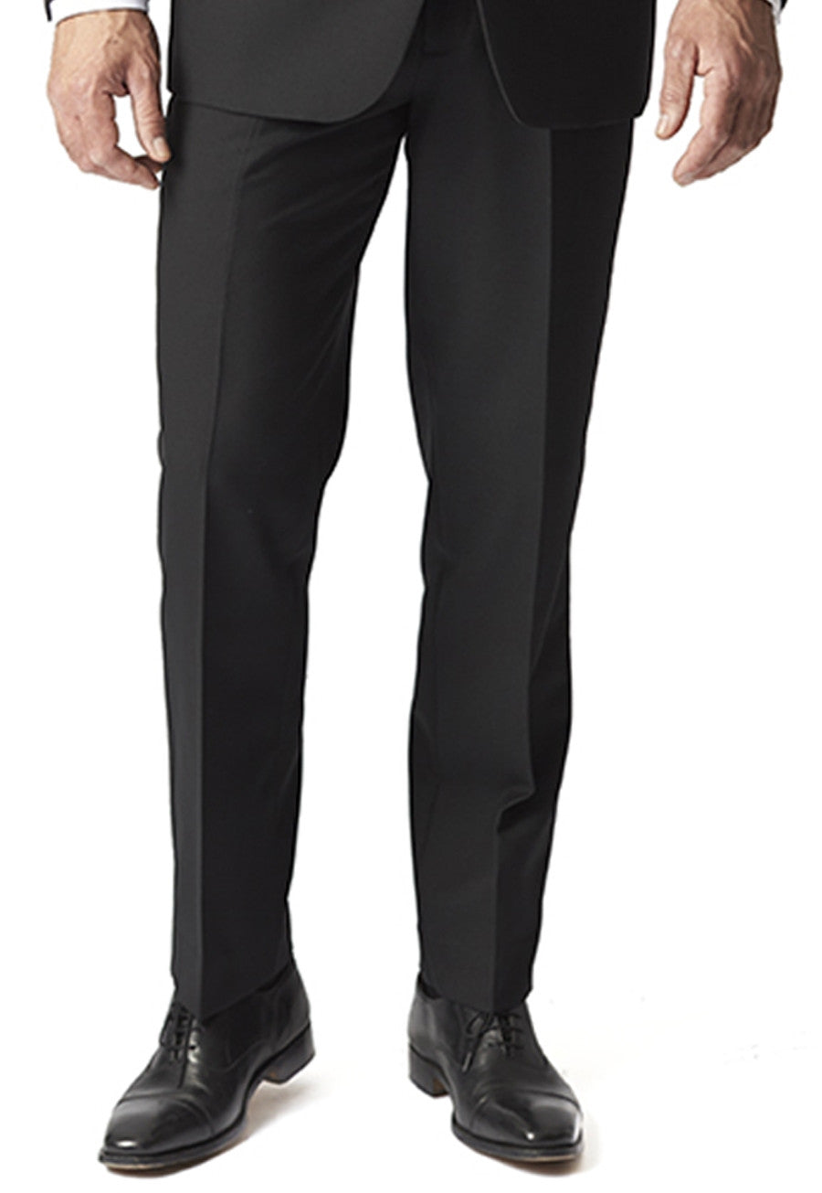Brook Taverner Dinner Trouser in Black, main product image