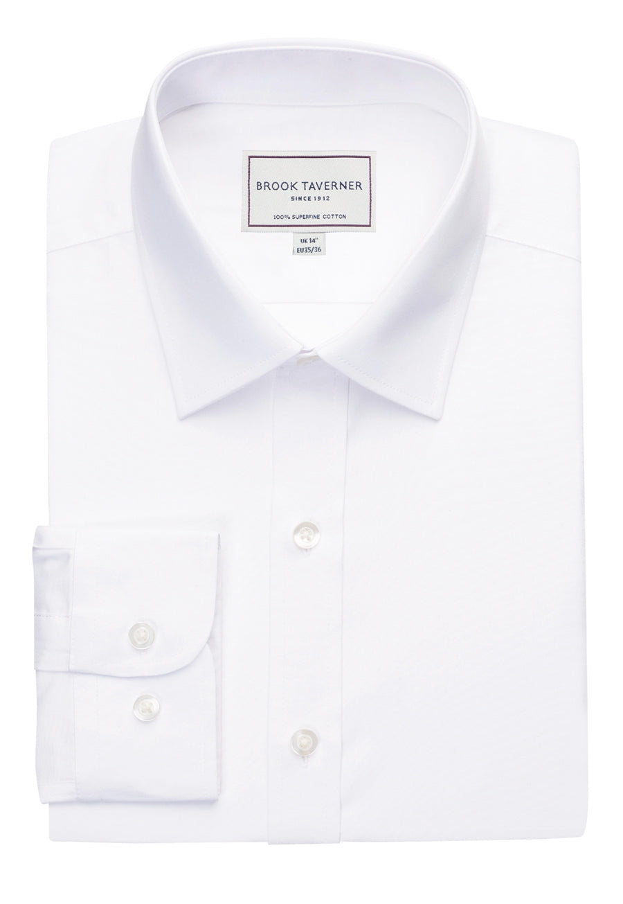 Brook Taverner Este Shirt in White, main product image
