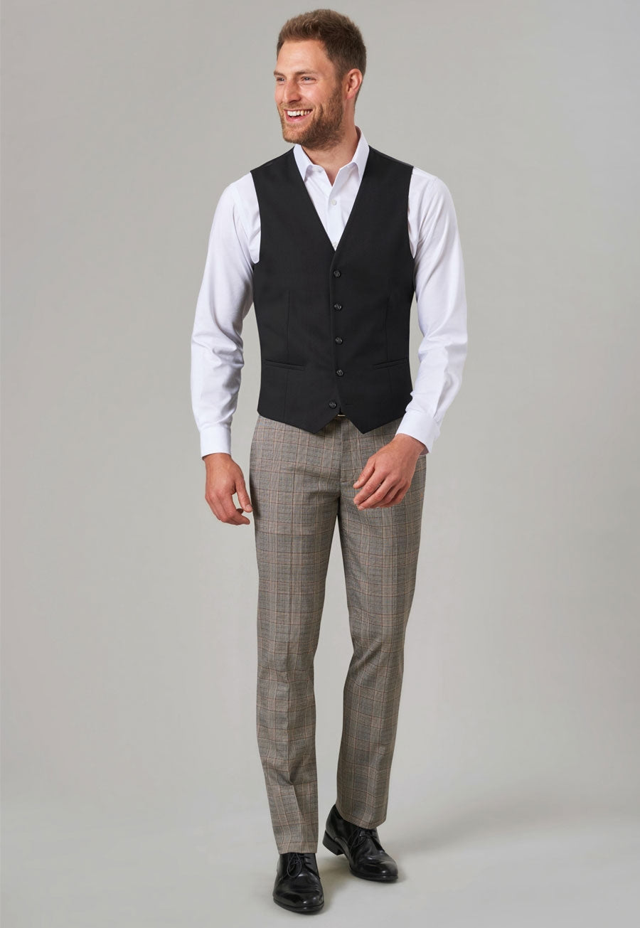 Brook Taverner Fabian Trouser in Grey Check, image 6