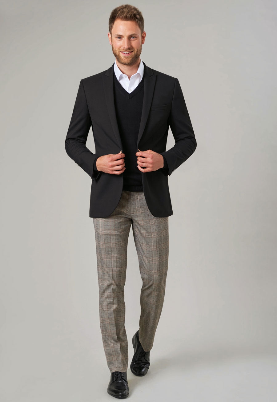 Brook Taverner Fabian Trouser in Grey Check, image 7