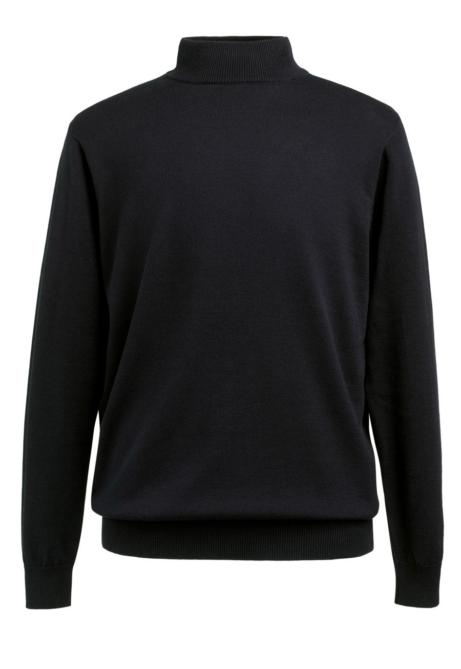 Brook Taverner Franklin Turtleneck Jumper in Black, image 3