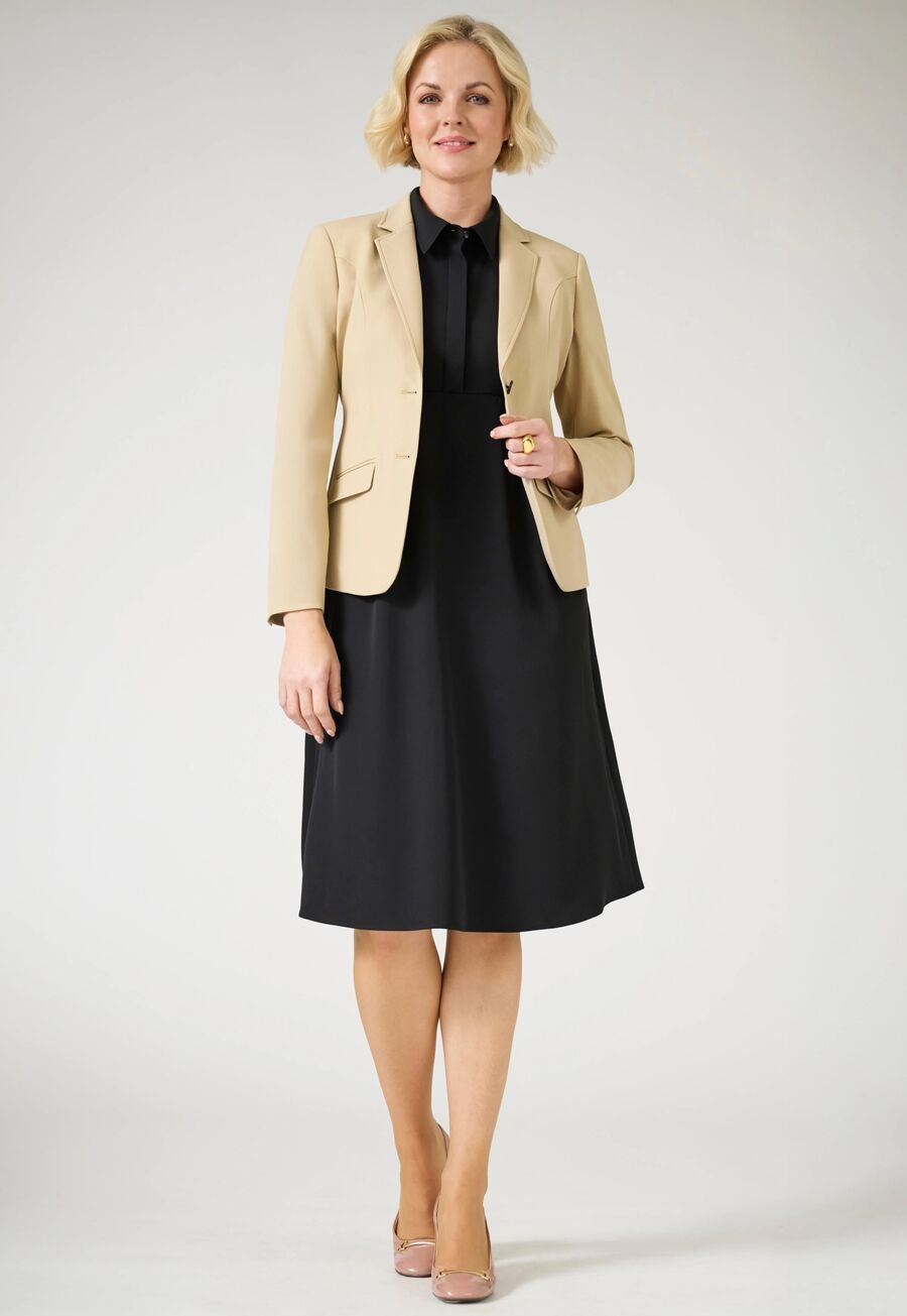 Brook Taverner Gemini Shirt Dress in Black, image 4