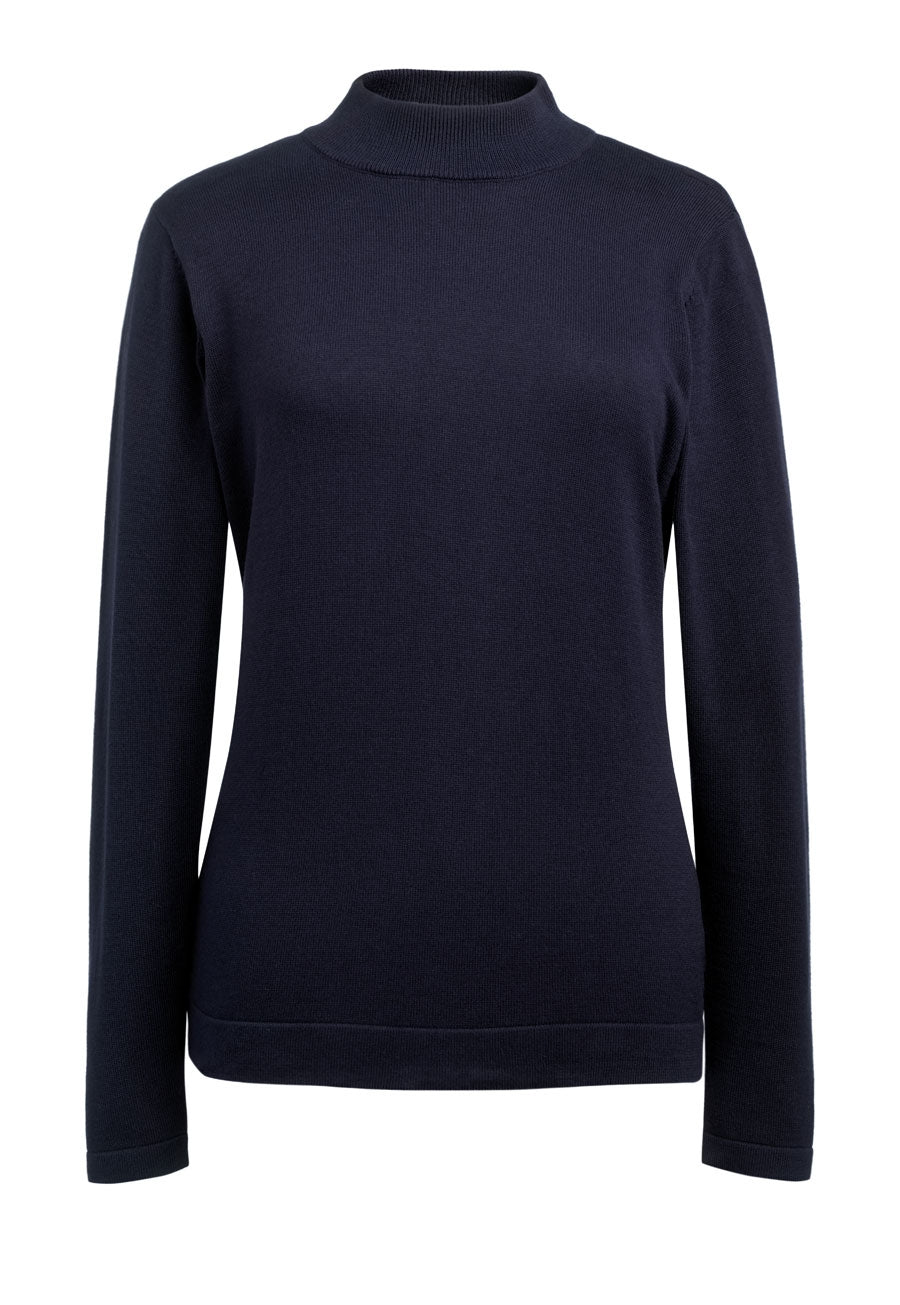 Brook Taverner Golden Turtleneck Jumper in Navy, main product image