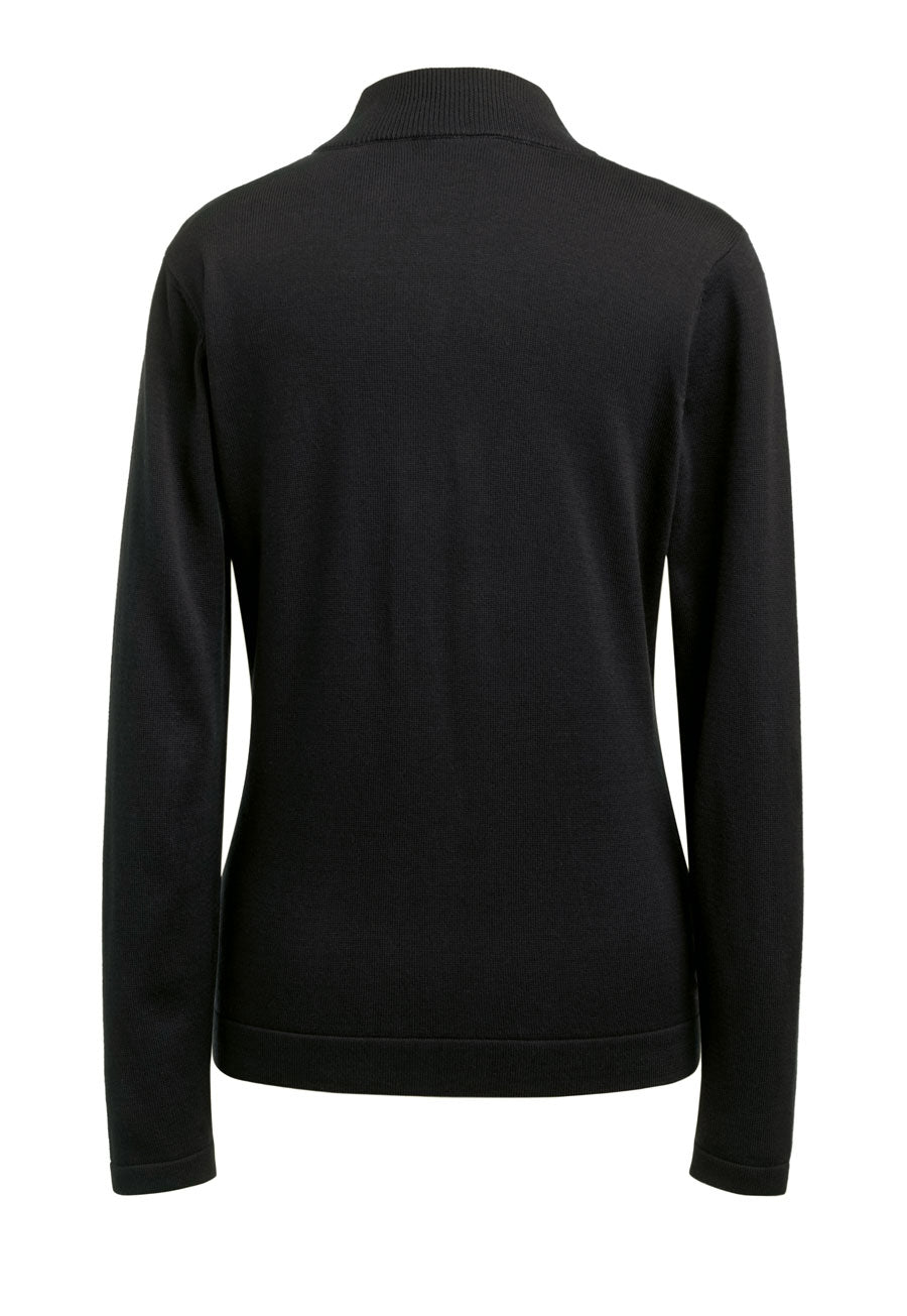 Brook Taverner Golden Turtleneck Jumper in Black, image 4