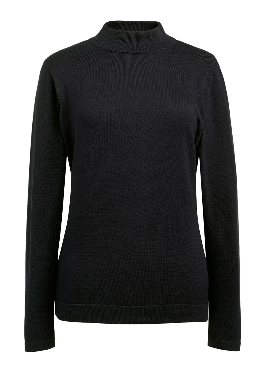 Brook Taverner Golden Turtleneck Jumper in Black, image 3