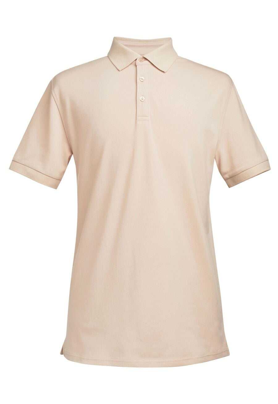 Brook Taverner Hampton Premium Cotton Polo in Sand, image 6