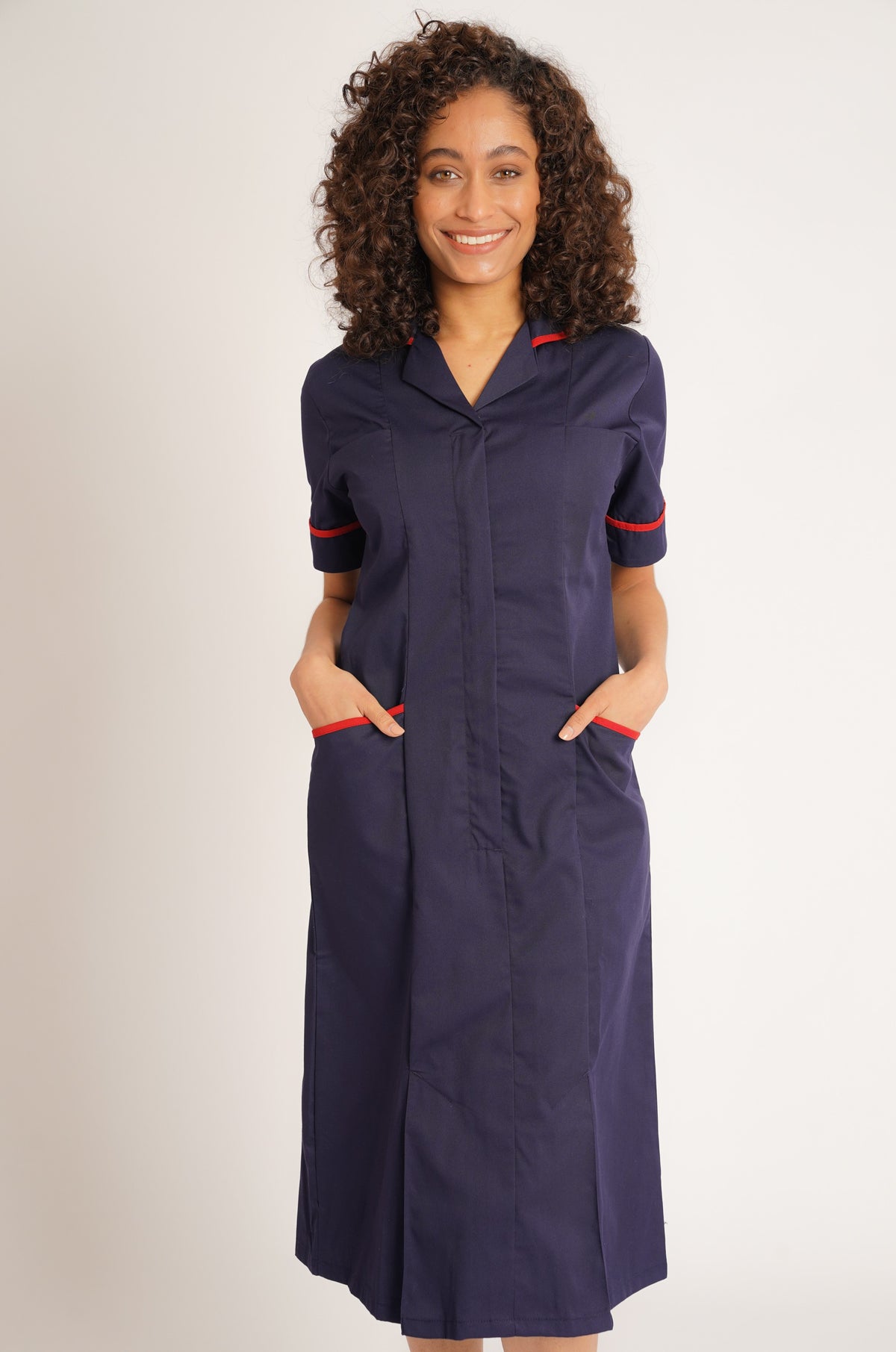 Behrens Ladies Dress with Round Collar, main product image
