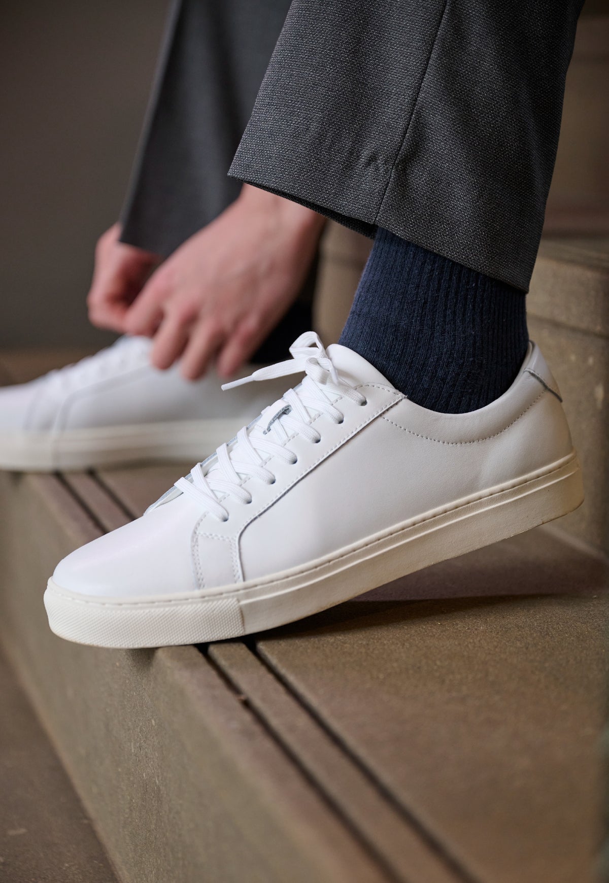 Brook Taverner Hixon Trainer in White, main product image