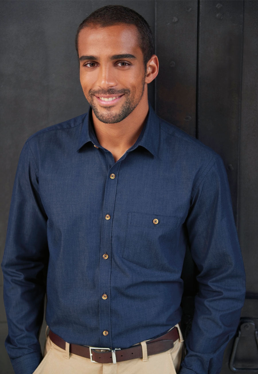 Brook Taverner Jasper Shirt in Denim, image 3