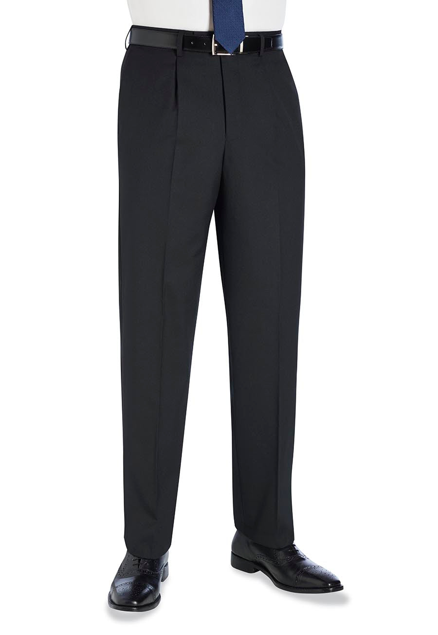 Brook Taverner Langham Trouser in Navy, image 3