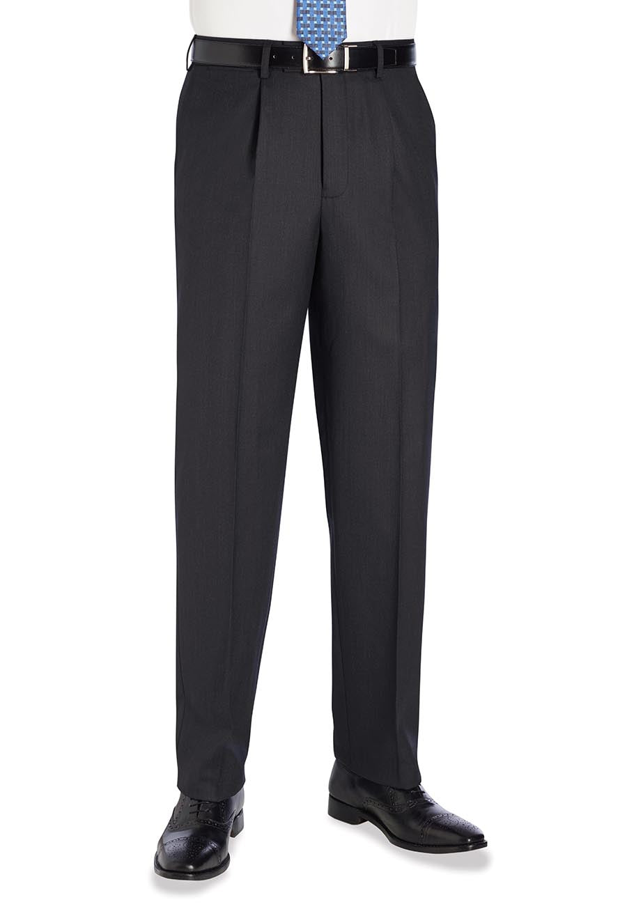 Brook Taverner Langham Trouser in Navy, image 2