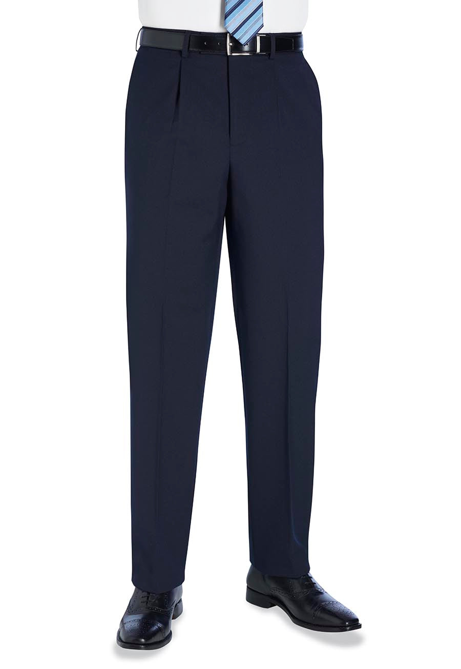 Brook Taverner Langham Trouser in Navy, main product image