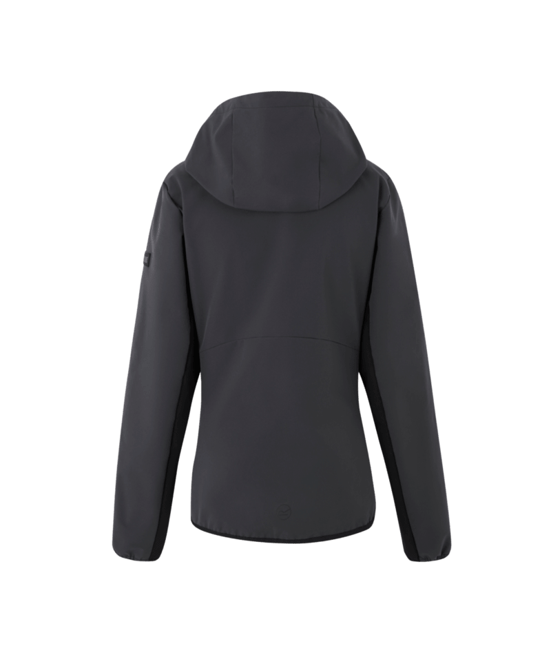 Regatta Professional TRA740 Women’s Ada Stretch Softshell Seal Grey/Black back view