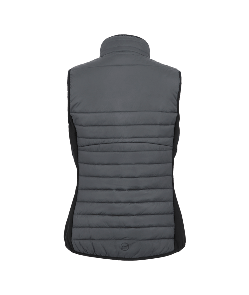 Regatta Professional TRA924 Womens Ada Hybrid Bodywarmer Seal Grey/Black back view