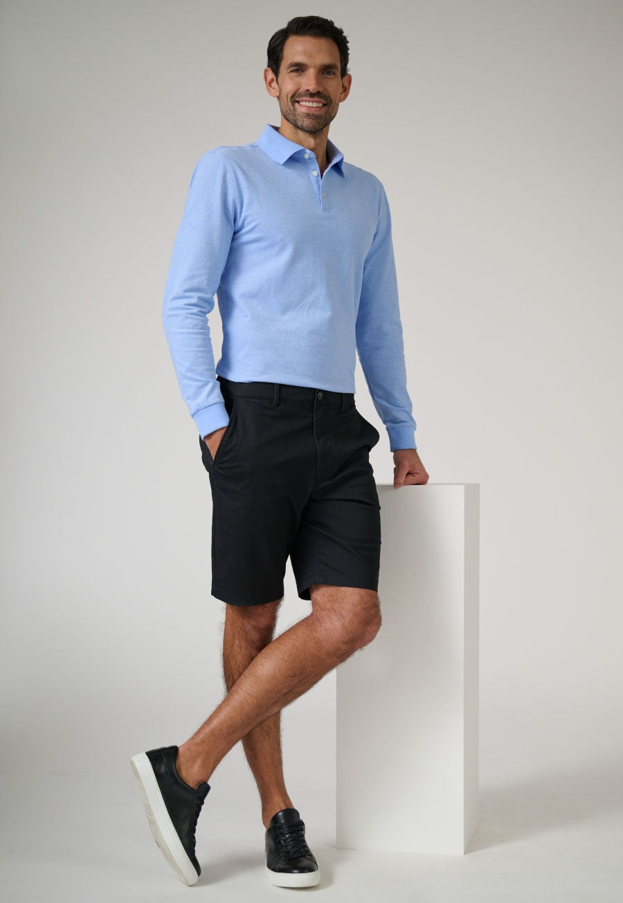 Brook Taverner Leo Chino Short in Black, image 3