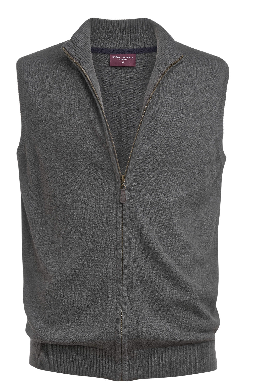 Brook Taverner Lincoln Knitted Zip Gilet, image 2
