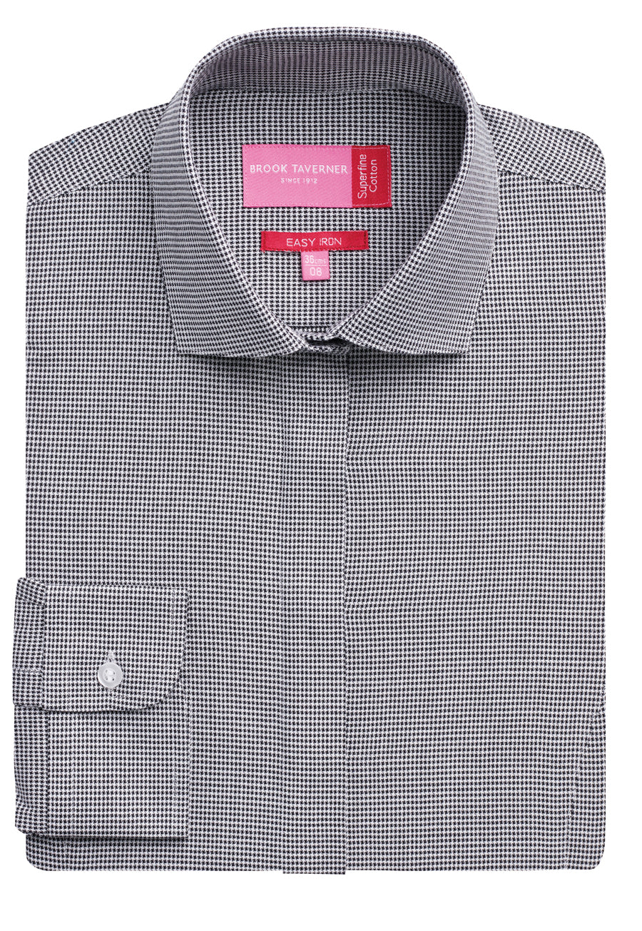 Brook Taverner Lugano Blouse in Blu Htooth, image 2