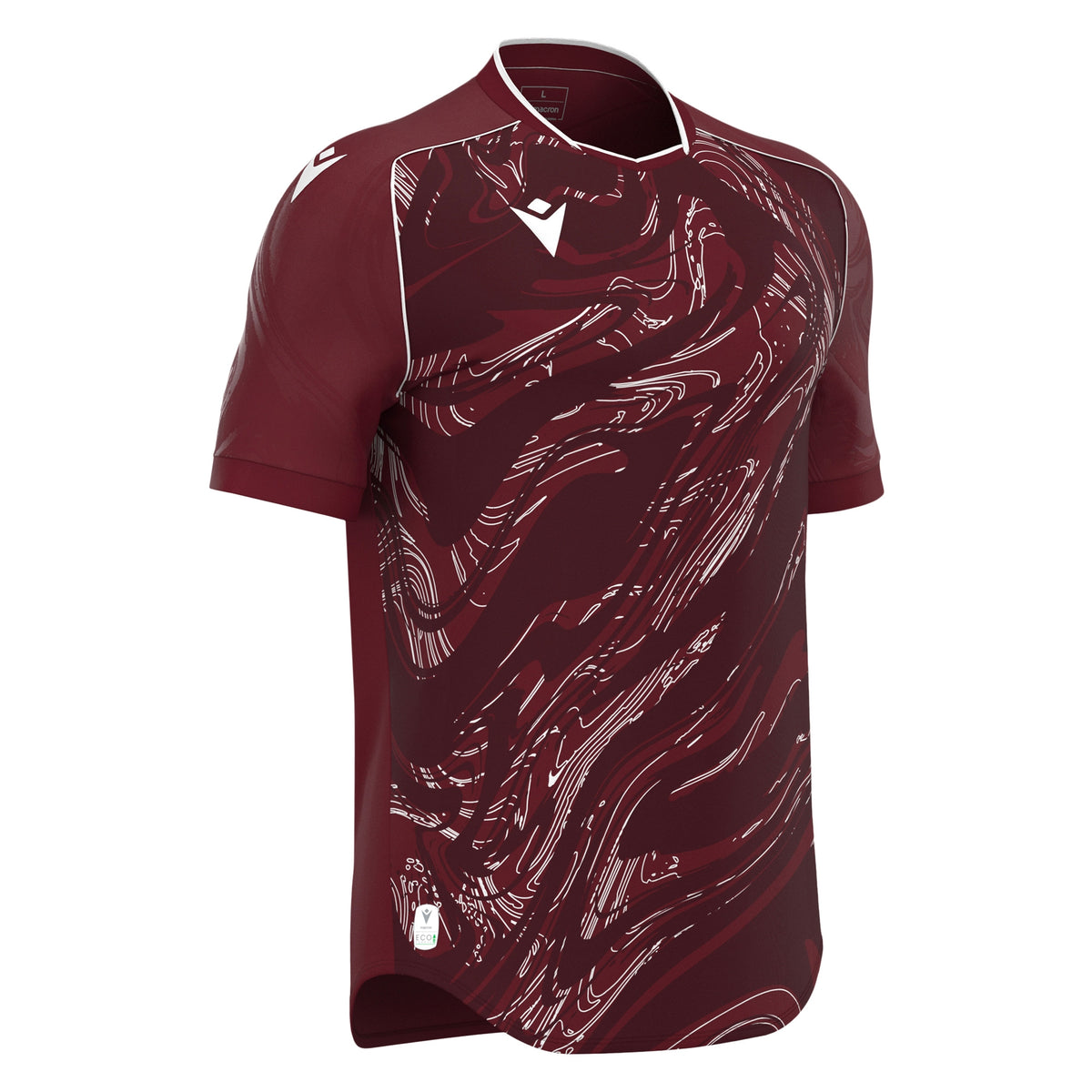 Macron Arcane Eco Shirt - Cardinal/White