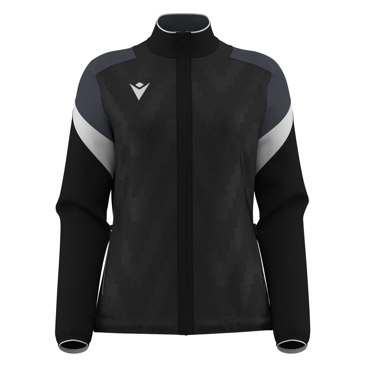 Macron Athena Full Zip Sweatshirt - Black/White - view-10