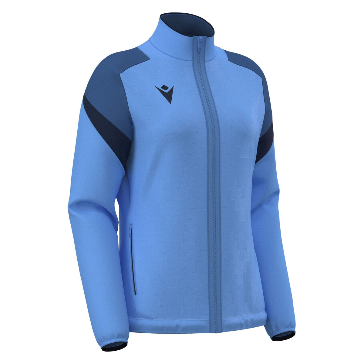 Macron Athena Full Zip Sweatshirt - Indigo Sky Blue/Navy - main