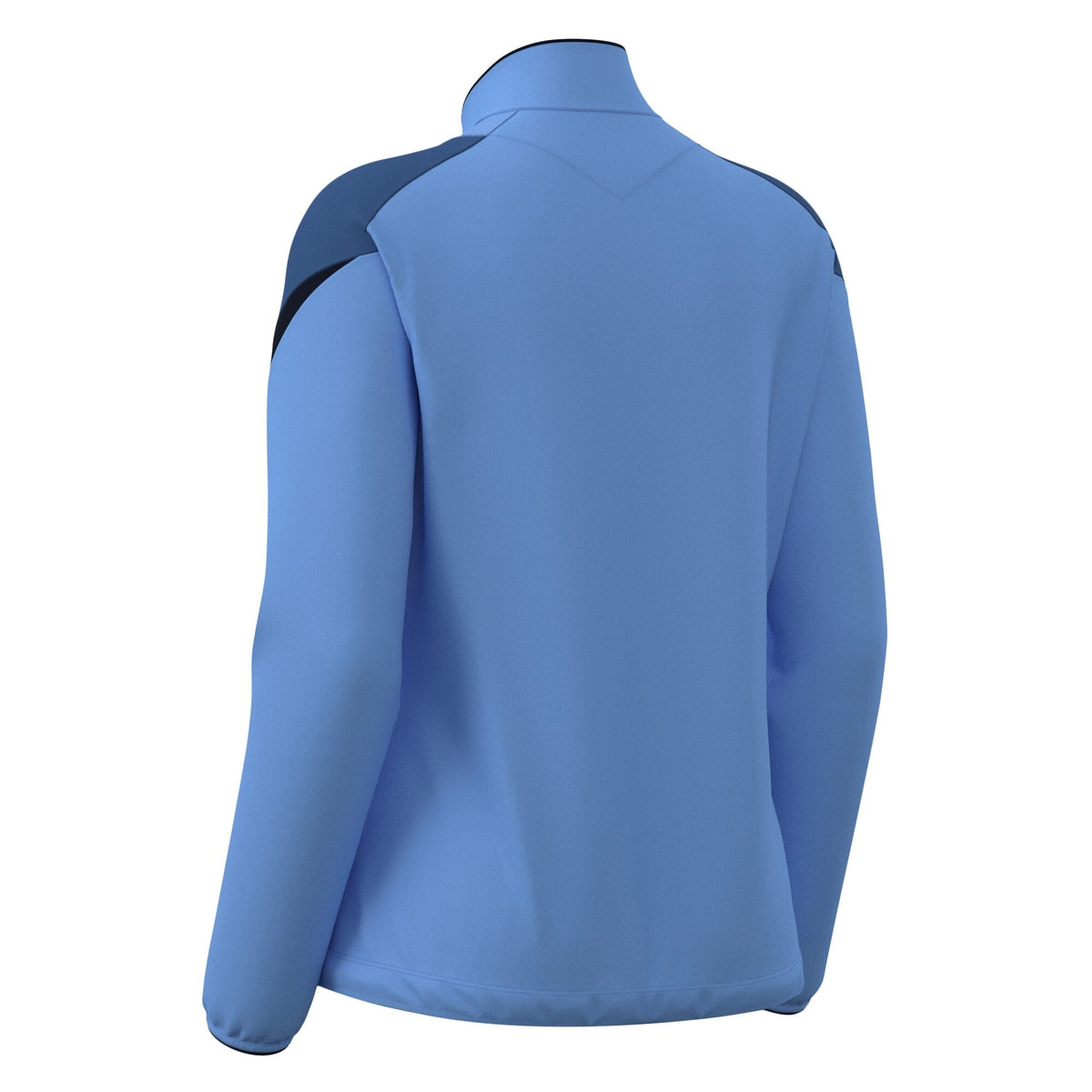 Macron Athena Full Zip Sweatshirt - Indigo Sky Blue/Navy - view-02