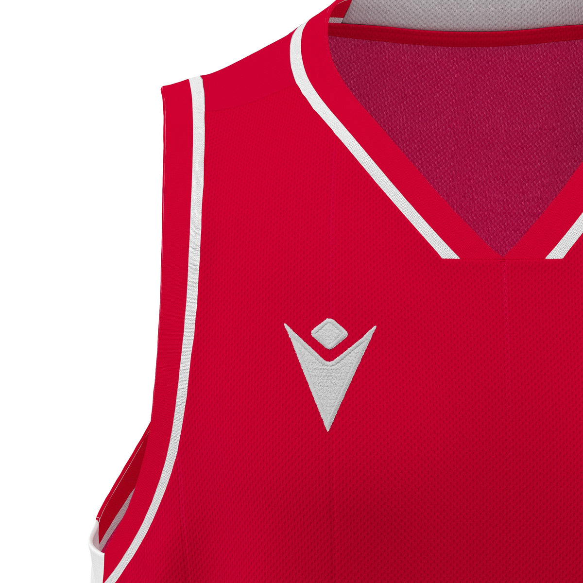 Macron Carbon Eco Basketball Shirt - Red