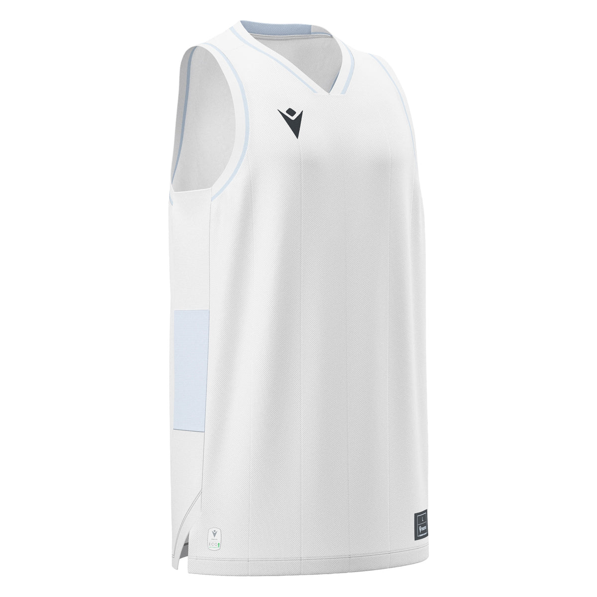 Macron Carbon Eco Basketball Shirt - White