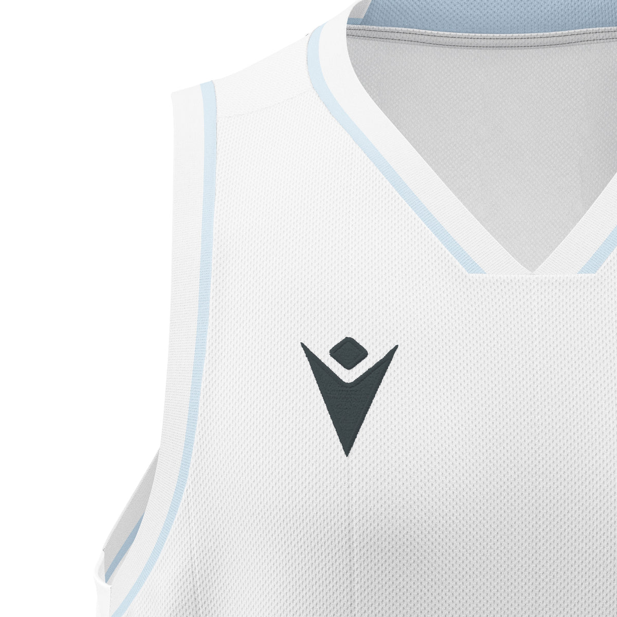 Macron Carbon Eco Basketball Shirt - White