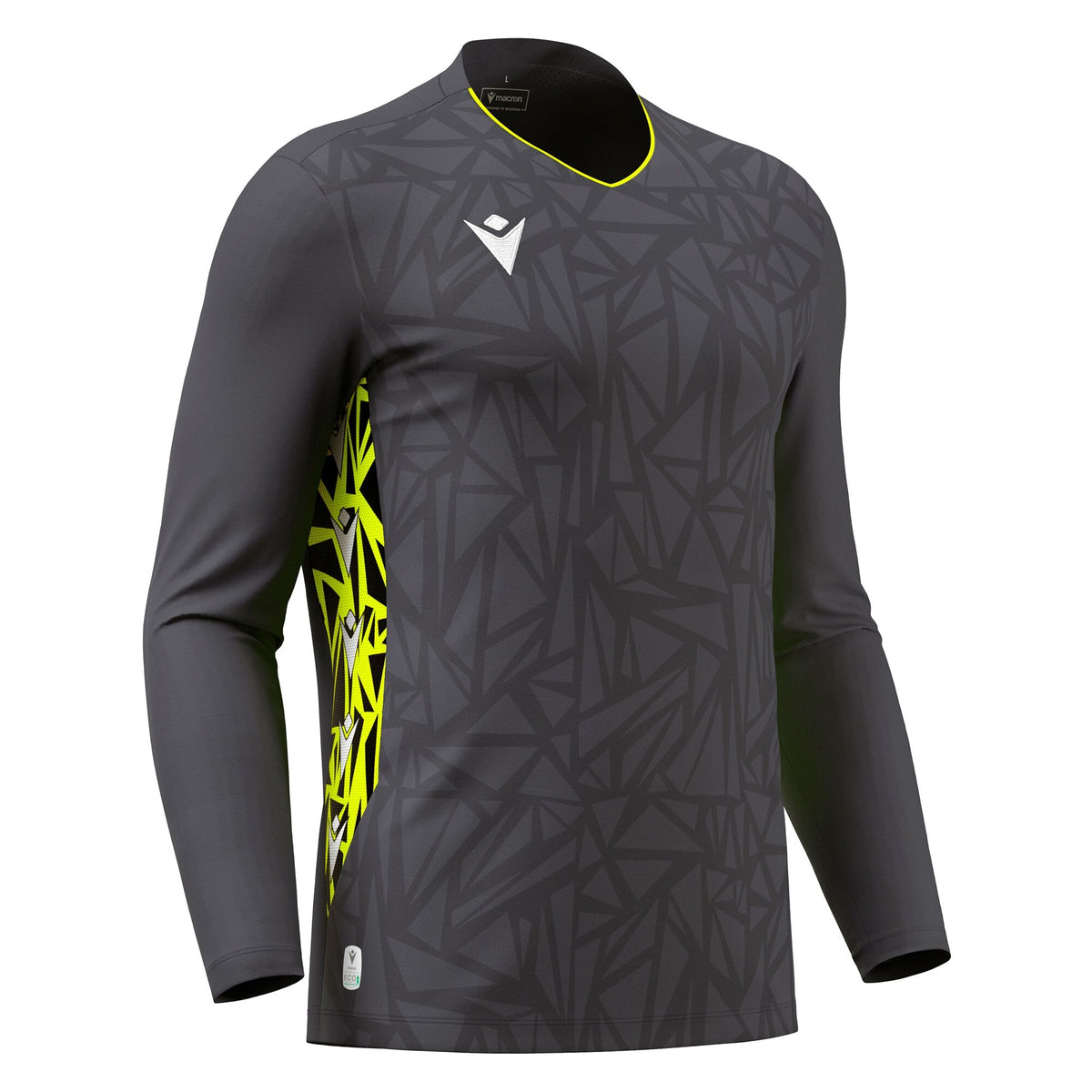 Macron Corvus Eco Goalkeeper Shirt - Anthracite/Neon Yellow