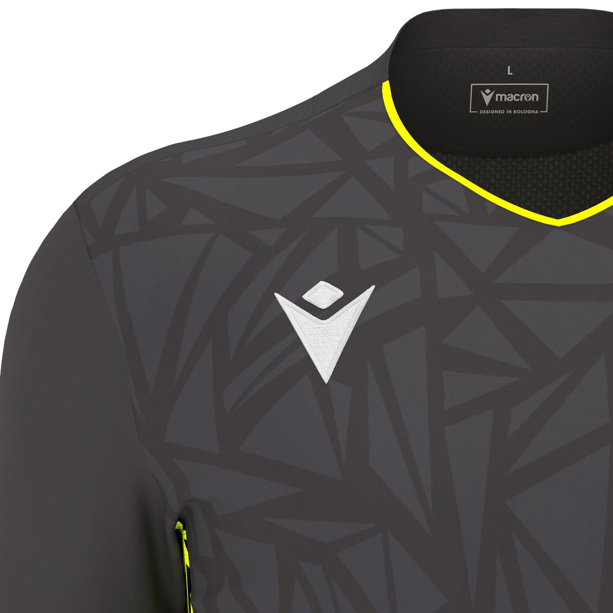 Macron Corvus Eco Goalkeeper Shirt - Anthracite/Neon Yellow