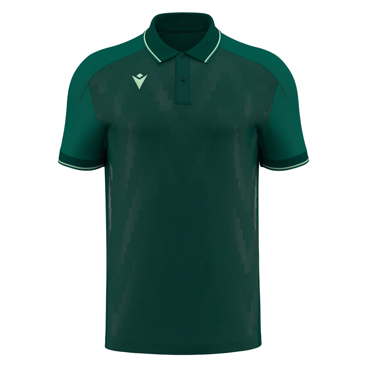 Macron Echoes Polo - Bottle Green/Mint - view-10