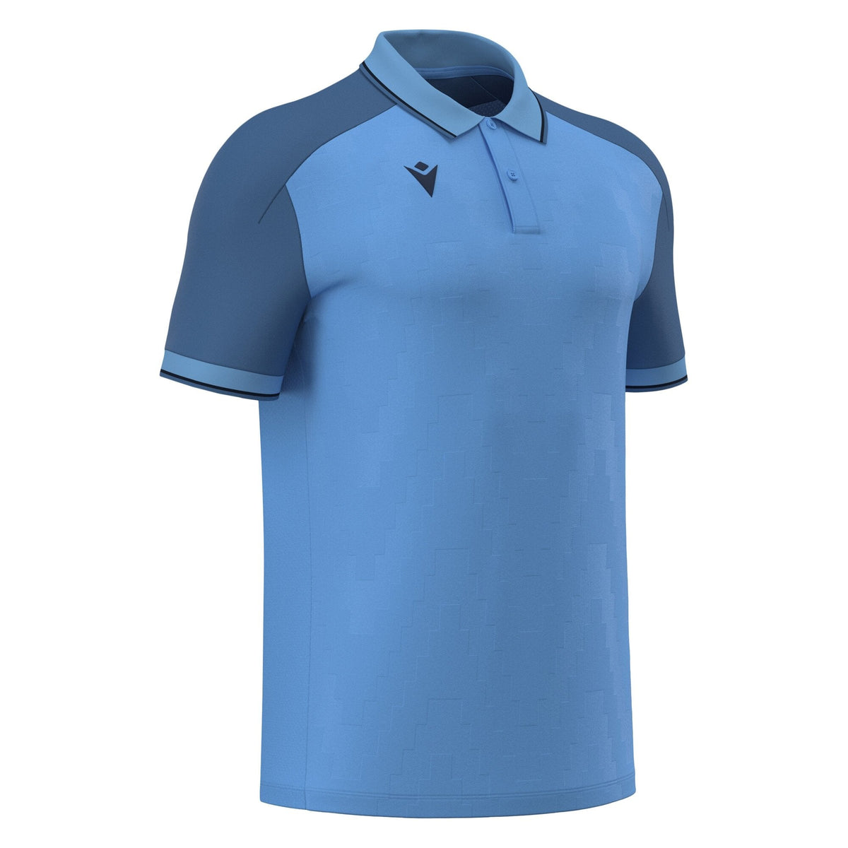 Macron Echoes Polo - Indigo Sky Blue/Navy - main