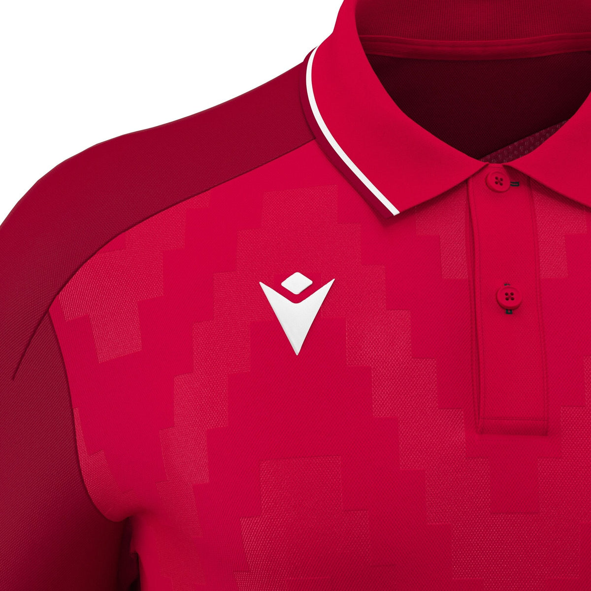 Macron Echoes Polo - Red/White - view-03