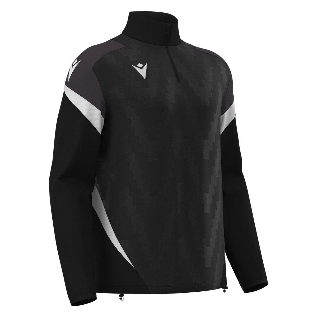 Macron Hollow 1/4 Zip Jersey - Black/White - main