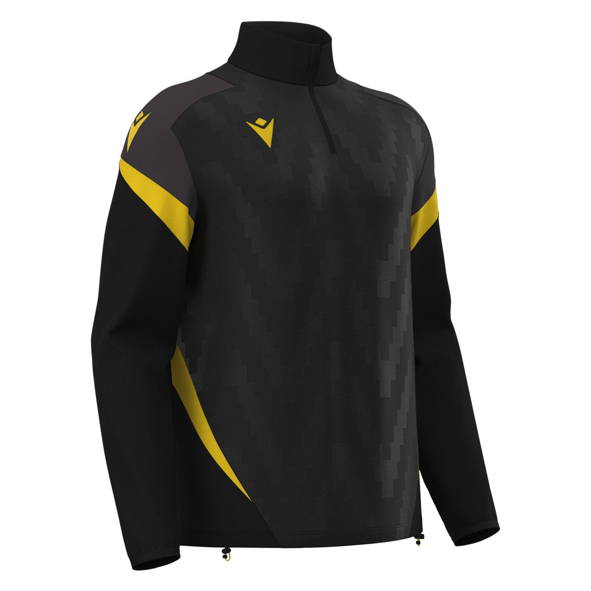 Macron Hollow 1/4 Zip Jersey - Black/Yellow - main